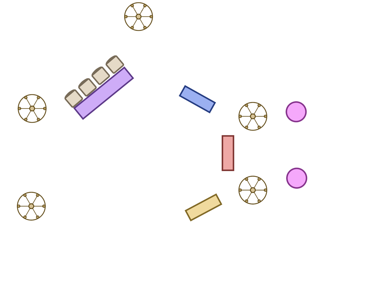 Props and set elements added to the schematic